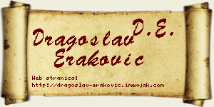 Dragoslav Eraković vizit kartica